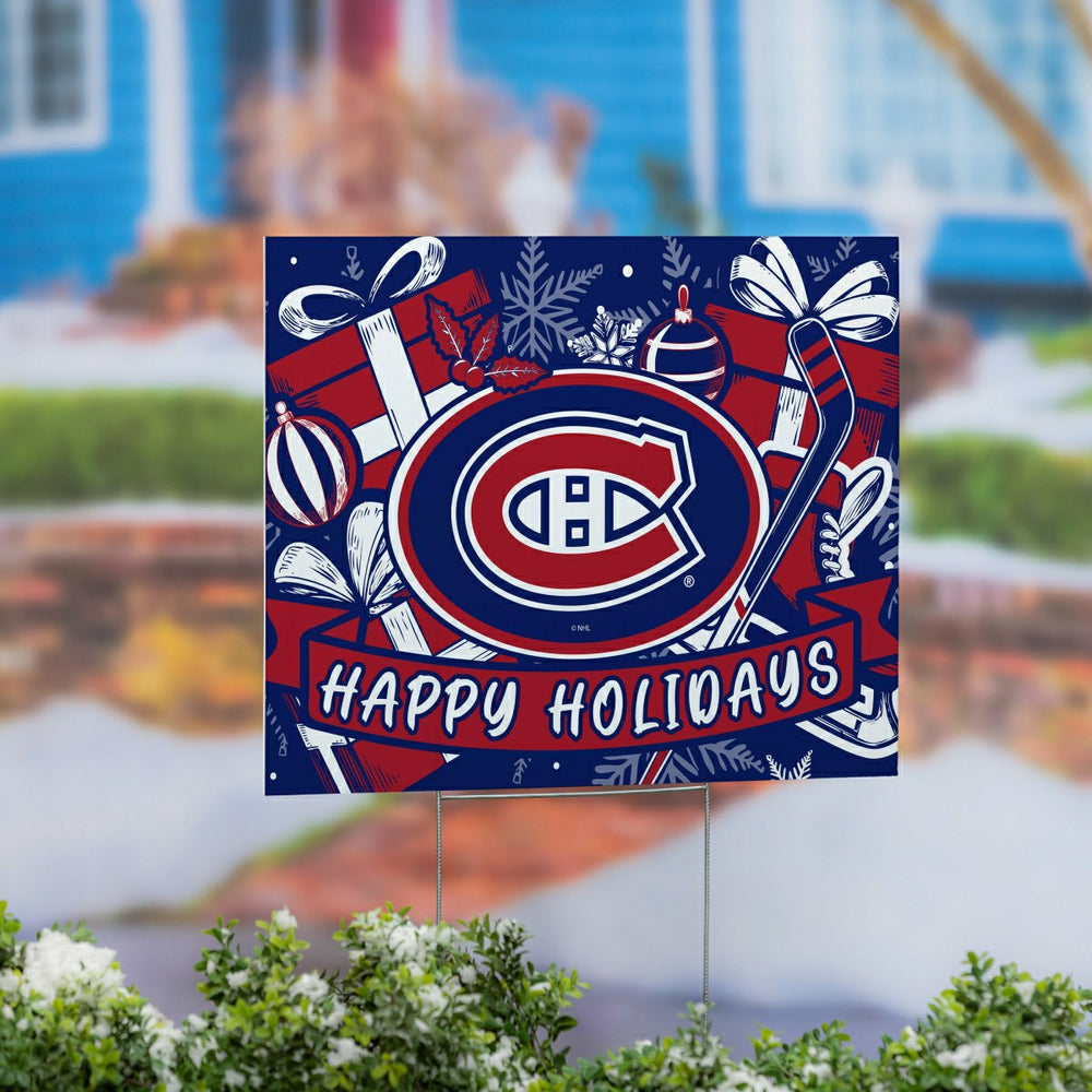 Montreal Canadiens Yard Sign, Holiday, NHL, Home