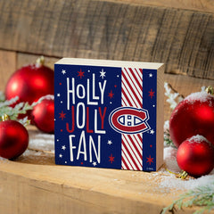 Montreal Canadiens Block, Holiday, 6x6, NHL, Home