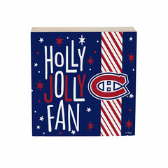 Montreal Canadiens Block, Holiday, 6x6, NHL, Home