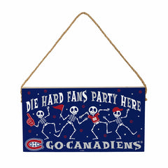 Montreal Canadiens Halloween Wood Wall Sign, 6x11, NHL, Home