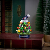 4" Mini LED Tabletop Christmas Tree, Set of 2, Montreal Canadiens, NHL, Home