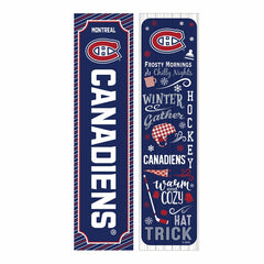 Montreal Canadiens 46" Double Sided Leaner, Winter Seasonal, NHL, Home