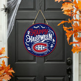 Montreal Canadiens Halloween Round Door Décor with Hanging Rope, 18x18, NHL, Home