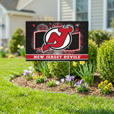 New Jersey Devils Yard Sign, Patriotic, NHL, Home