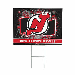 New Jersey Devils Yard Sign, Patriotic, NHL, Home