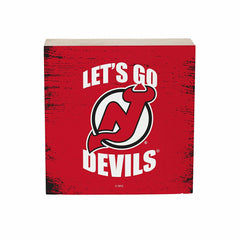 New Jersey Devils Plock, Down Home Fans, 6x6, NHL, Home