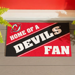 New Jersey Devils, PVC Mat COLOR, Home of a Fan, NHL