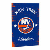 New York Islanders Wood Wall Sign, 16x24, NHL, Home