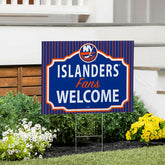 New York Islanders Coroplast Yard Sign, "Fans Welcome", NHL, Home