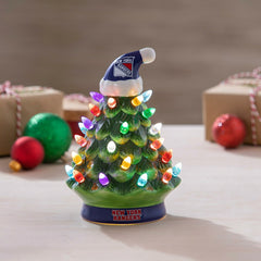 8" LED Ceramic Christmas Tree, New York Rangers, NHL, Home