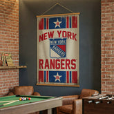 New York Rangers, Canvas Wall Tapestry, Large, 54x36, NHL, Home