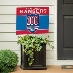 New York Rangers, 100 Anniversary Cororplast Yard Sign, NHL, Home