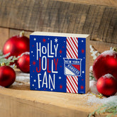 New York Rangers Block, Holiday, 6x6, NHL, Home