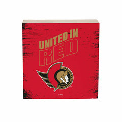 Ottawa Senators Plock, Down Home Fans, 6x6, NHL, Home