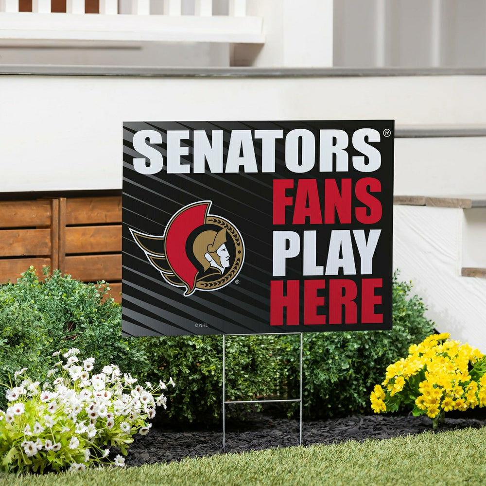Ottawa Senators Coroplast Yard Sign "Fans Play Here", NHL, Home