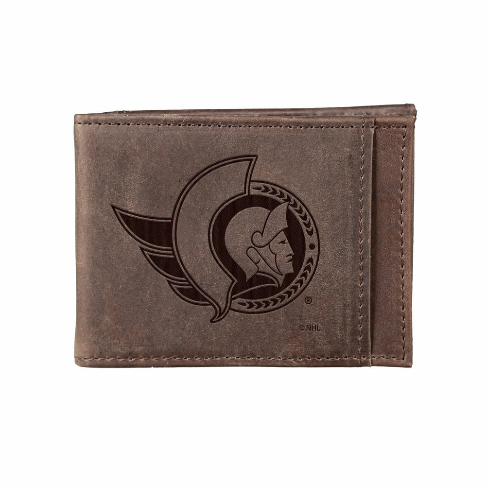 Front Pocket Wallet w/ RFID Blocking, Ottawa Senators, Brown, NHL, Home