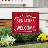 Ottawa Senators Coroplast Yard Sign, "Fans Welcome", NHL, Home