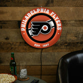 Philadelphia Flyers, Metal Lite, Round, NHL