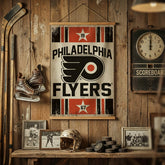 Philadelphia Flyers, Canvas Wall Tapestry, Medium, 36x24, NHL, Home