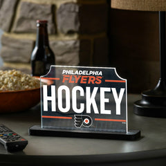 Philadelphia Flyers Hockey Rectangle Desklite LED Decor, NHL, Home