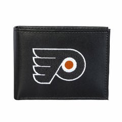 Philadelphia Flyers Black Bi-Fold Embroidered Wallet, NHL, Home