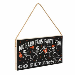 Philadelphia Flyers Halloween Wood Wall Sign, 6x11, NHL, Home