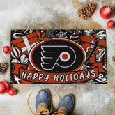 Philadelphia Flyers Holiday PVC Mat, 28"x16", NHL