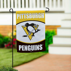 Pittsburgh Penguins Suede Garden Flag, NHL, Home