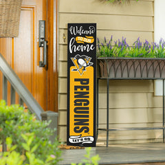 47" Double Sided Leaner, Pittsburgh Penguins, Halloween, NHL, Home