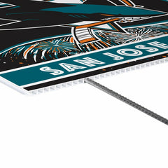 San Jose Sharks Yard Sign, Patriotic, NHL, Home