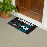 San Jose Sharks Fan Mat, 28"x16", NHL