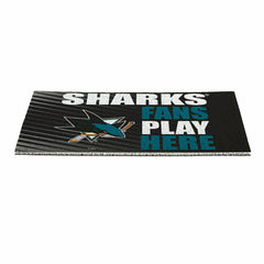 San Jose Sharks Fan Mat, 28"x16", NHL