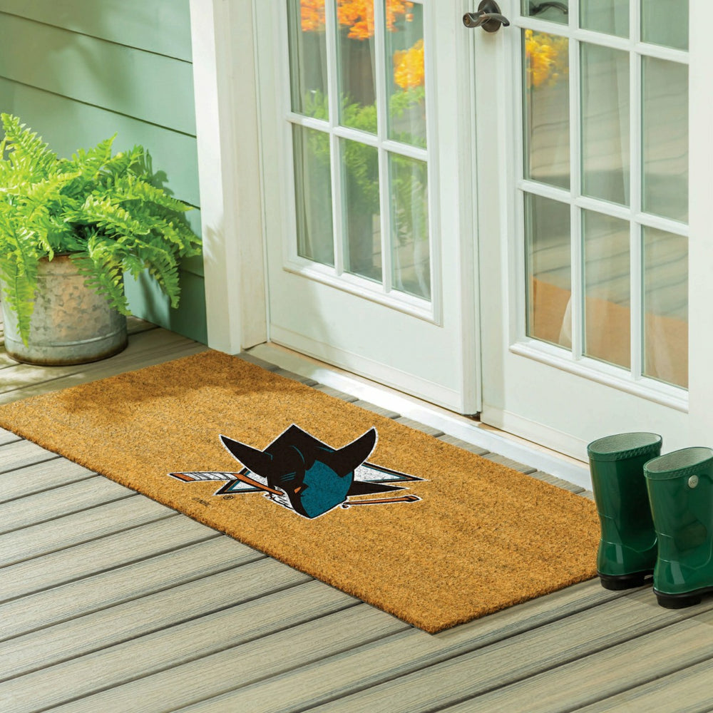San Jose Sharks Extra Large Full Color Coir Mat, 60"x24", NHL