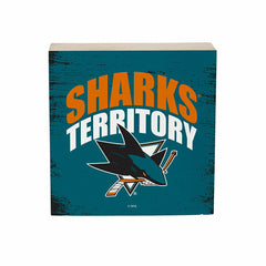San Jose Sharks Plock, Down Home Fans, 6x6, NHL, Home