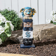 16" Seattle Kraken Mascot Tiki Totem Garden Statue, NHL, Home