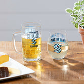 Stemless 17OZ Glass & Tankard 16OZ Gift Set, Seattle Kraken, NHL, Home