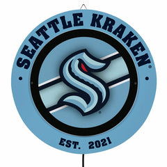 Seattle Kraken, Metal Lite, Round, NHL