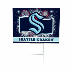 Seattle Kraken Yard Sign, Patriotic, NHL, Home