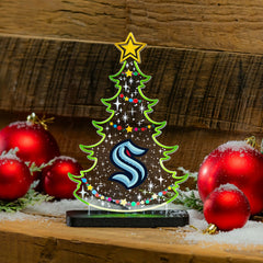Seattle Kraken Hockey Holiday Tree Desklite LED Decor, NHL, Home