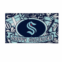 Seattle Kraken Holiday PVC Mat, 28"x16", NHL