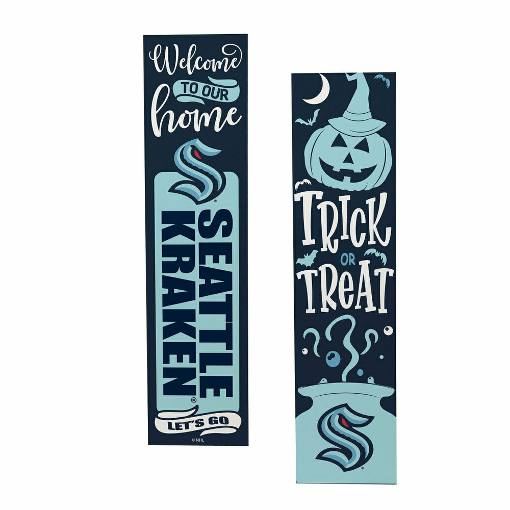 47" Double Sided Leaner, Seattle Kraken, Halloween, NHL, Home
