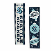 47" Double Sided Leaner, Seattle Kraken, Christmas, NHL, Home
