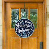 Seattle Kraken Holiday Round Door Décor with Hanging Rope, 18x18, NHL, Home