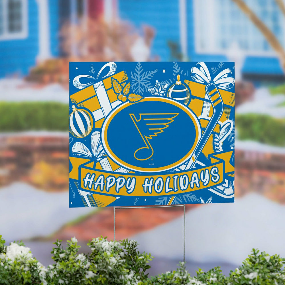St Louis Blues Yard Sign, Holiday, NHL, Home