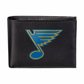 St Louis Blues Black Bi-Fold Embroidered Wallet w/ RFID Blocking, NHL, Home