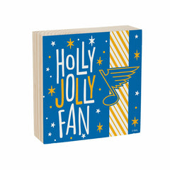 St Louis Blues Block, Holiday, 6x6, NHL, Home