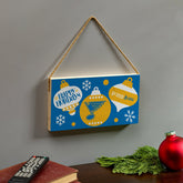 St Louis Blues Holiday Wood Wall Sign, 6x11, NHL, Home