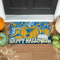 St Louis Blues Halloween PVC Mat, 28"x16", NHL
