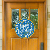 St Louis Blues Holiday Round Door Décor with Hanging Rope, 18x18, NHL, Home