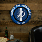 Tampa Bay Lightning, Metal Lite, Round, NHL